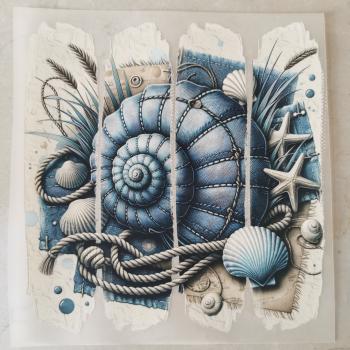 Bügelbild Muschel Vitamin Sea (ohne Schrift)