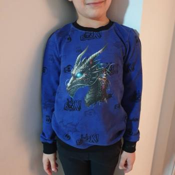 Preview: Bügelbild City-Drachenkopf