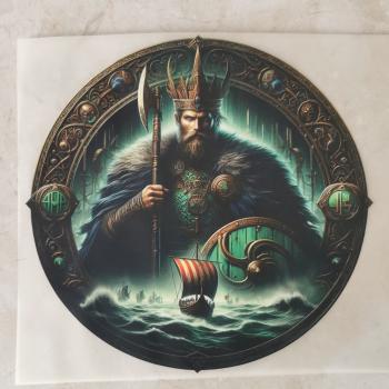 Bügelbild nordischer Wikinger Schiff