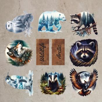 Bügelbild-Bundle Arctic und Wildlife
