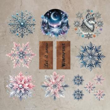 Bügelbild-Bundle Schneeflocken