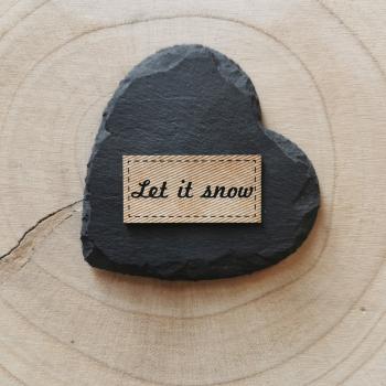 Label Let it snow