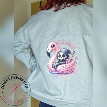 Preview: Bügelbild süßer Skull Chillin