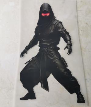 Bügelbild schwarzer Ninja