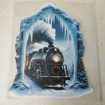 Bügelbild Eiszug Torbogen