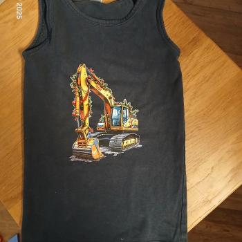 Preview: Bügelbild Bagger Weihnachtsschmuck