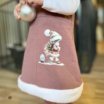 Preview: Bügelbild Schneemädchen Kugel hinten