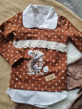 Preview: Bügelbild Schneemädchen Kugel vorn