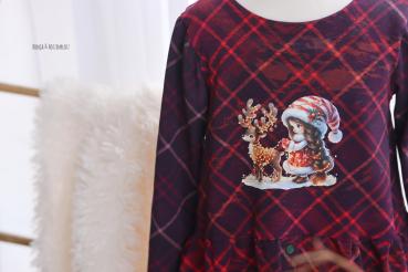 Preview: Bügelbild leuchtendes Rentiermädchen