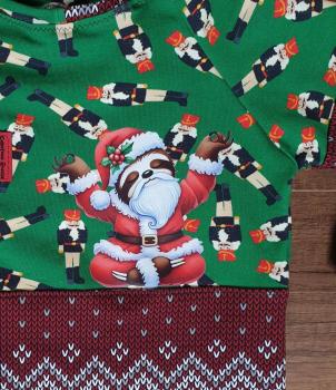 Preview: Bügelbild Weihnachtsfauli meditierend