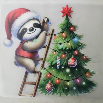 Bügelbild Weihnachtsfauli Tannenbaum