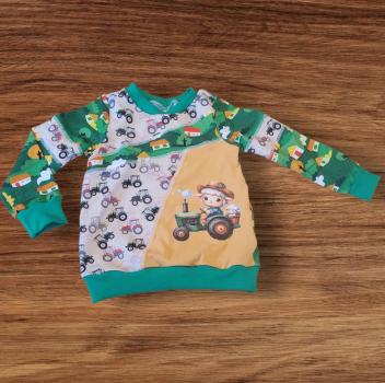 Preview: Bügelbild Schaf Traktorfahrer