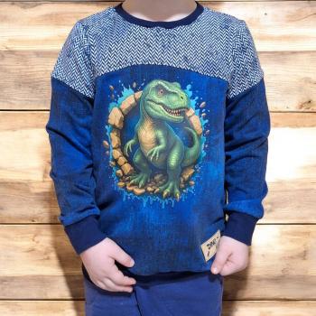 Preview: Bügelbild Dino Wandloch