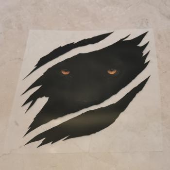 Bügelbild Scratched Panther