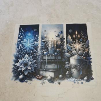 Bügelbild Winter-Lesezeit