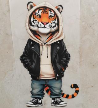 Bügelbild cool Tiger