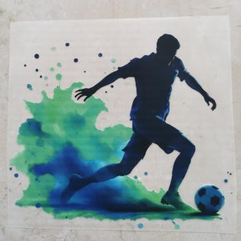 Bügelbild Fußballer