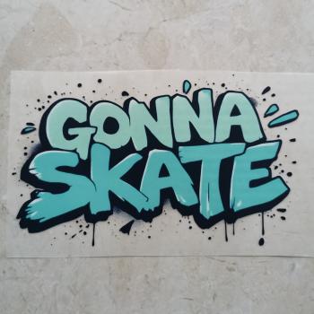 Bügelbild Grafitti Gonna Skate