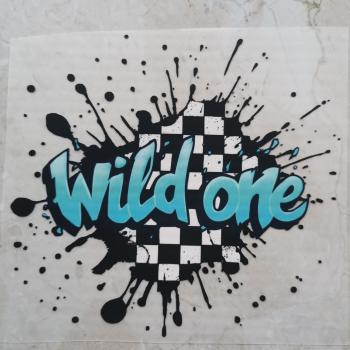 Bügelbild Grafittisplash wild one