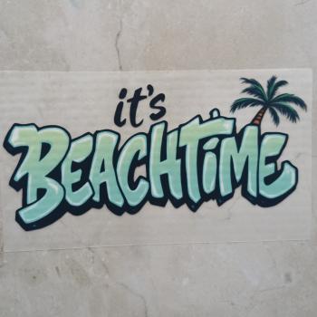 Bügelbild It's Beachtime mint