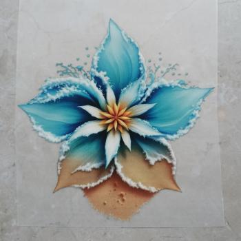Bügelbild Strandblume