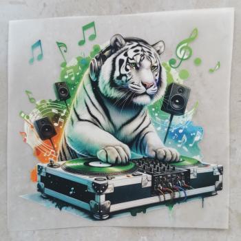 Bügelbild DJ-Tiger