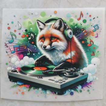 Bügelbild DJ-Fuchs