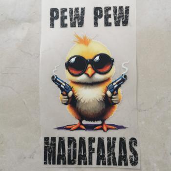 Bügelbild Pew-Pew Küken