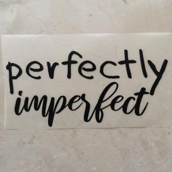 Bügelbild Schriftzug Perfectly zart