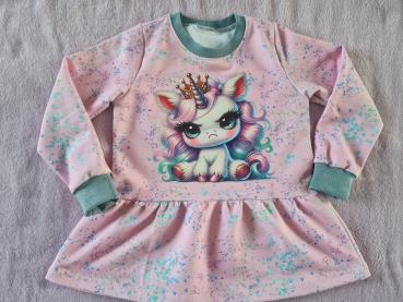 Preview: Bügelbild grimmiges Einhorn Krone