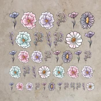 Bügelbild-Bundle Summerflowers