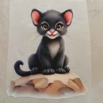 Bügelbild süßes Pantherbaby
