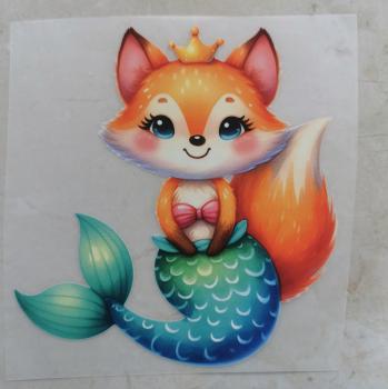Bügelbild Mermaid-Fuchs