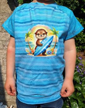 Bügelbild Surfer-Otter