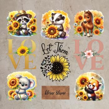 Bügelbild-Bundle Sonnenblumen