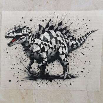 Bügelbild Geo-Dino