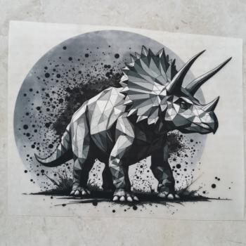 Bügelbild Geo-Trizeratops