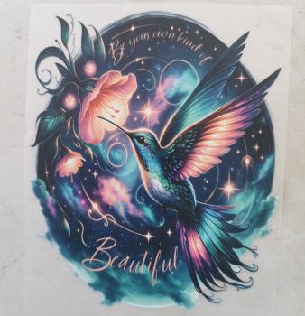 Bügelbild Kolibri Beautiful
