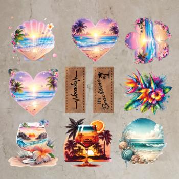 Bügelbild-Bundle Strandzeit