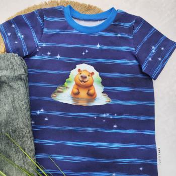 Bügelbild Capybara badend