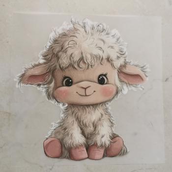 Bügelbild knuffiges Schaf