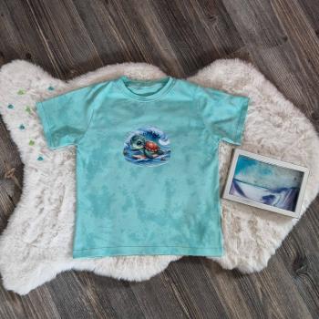 Preview: Bügelbild süße Sommerschildi surfend