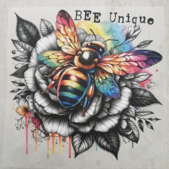 Bügelbild Bee unique