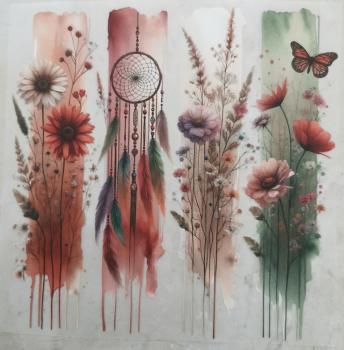 Bügelbild Boho-Traumfänger-Motiv