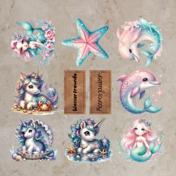 Bügelbild-Bundle süße Wasserfreunde