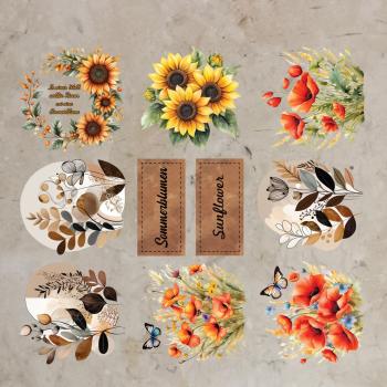 Bügelbild-Bundle Sommerblumen