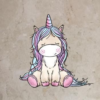 Bügelbild Einhornliebe