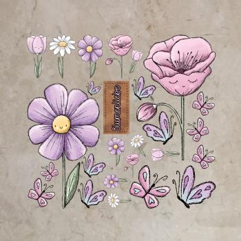Design-Bügelbild-Bundle Blumenliebe
