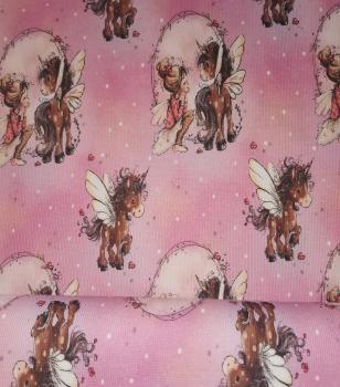 Ripp-Jersey Fee mit Einhorn (B-Ware)