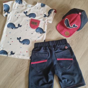 Preview: French Terry Denim dunkelblau